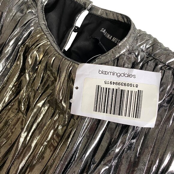 Sabina Musayev Gal Metallic Two-Tone Maxi Dress Sz S NWT Modern Contemporary - Picture 7 of 13